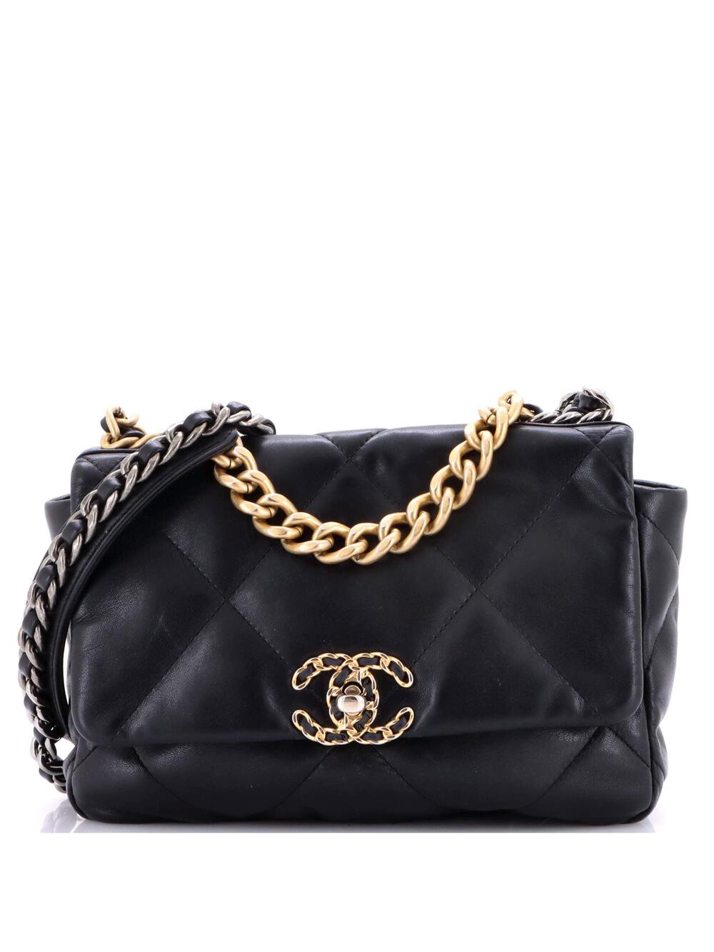 Chanel 19 Flap Bag Quilted Leather #255396C46B
